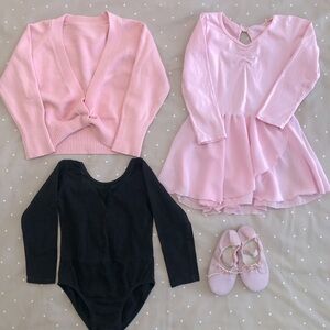 Pink and Black Kids Ballet Set
